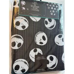Disney The Nightmare Before Christmas Flannelback PEVA Tablecloth Jack 52" x 70"